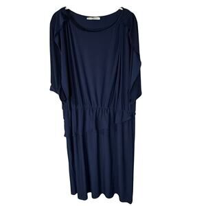 Tahari Blue Sheath Dress Size M